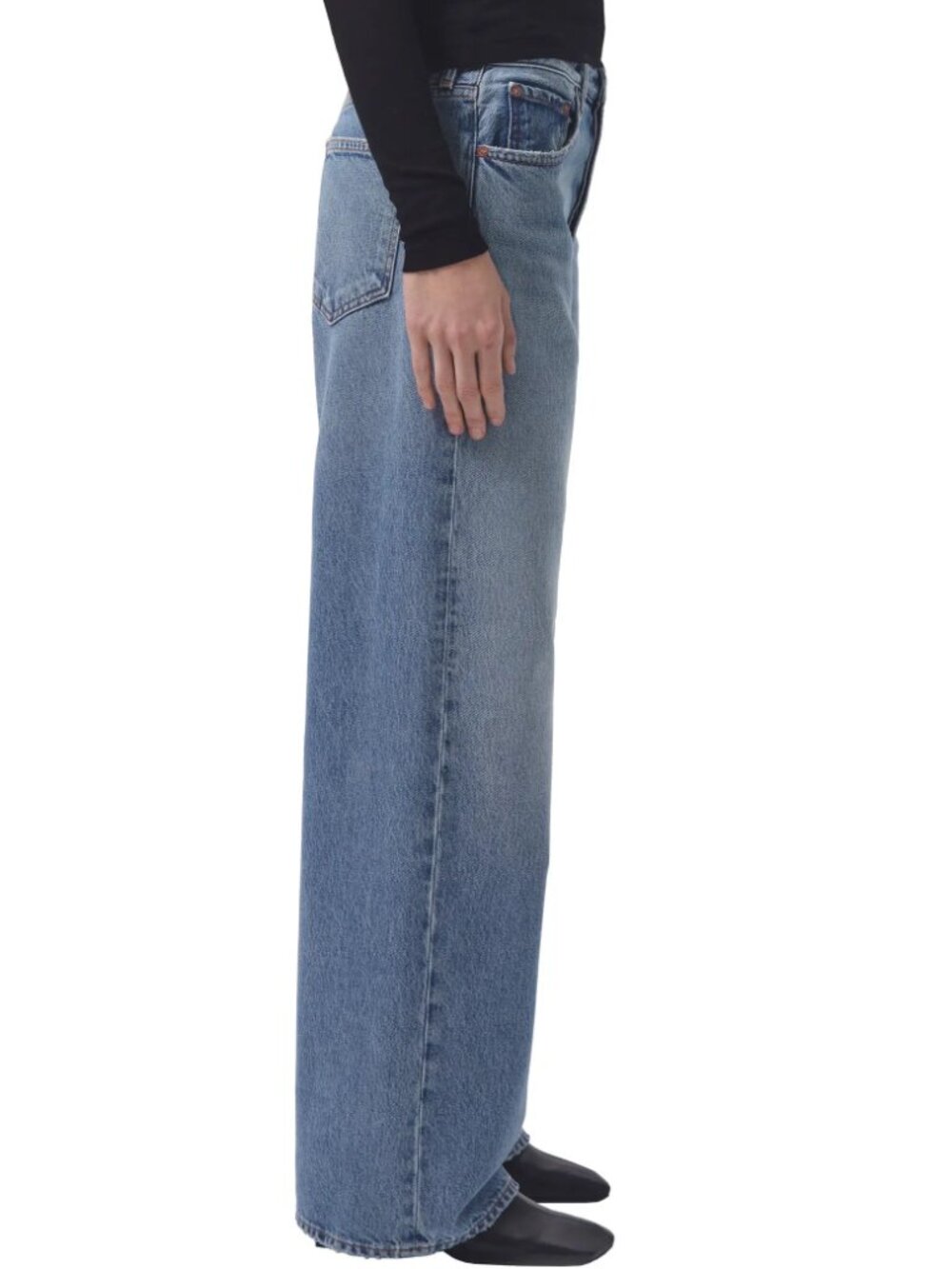 AGOLDE Low Slung Baggy Jeans - Size 28 - Picture 4 of 10